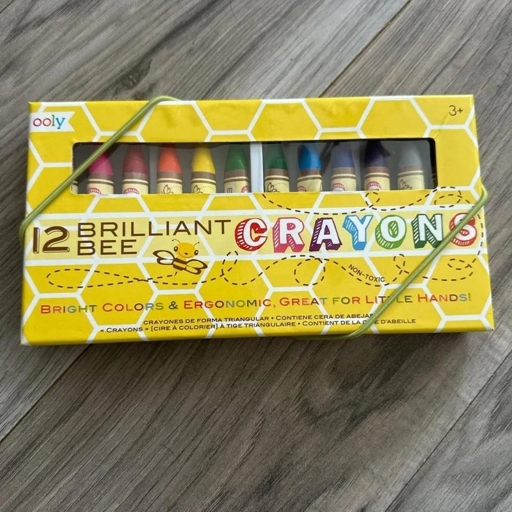 New OOLY 12 Brilliant‎ Bee Crayons